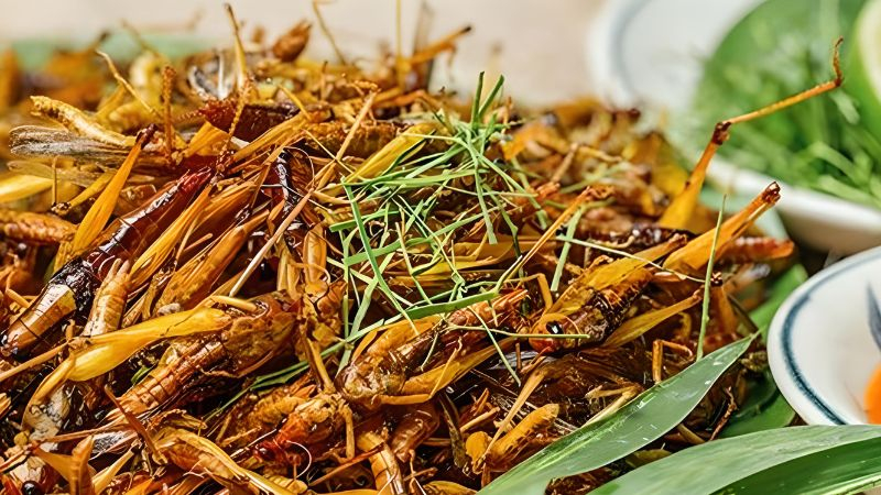 Hương vị món muỗm lúa rang